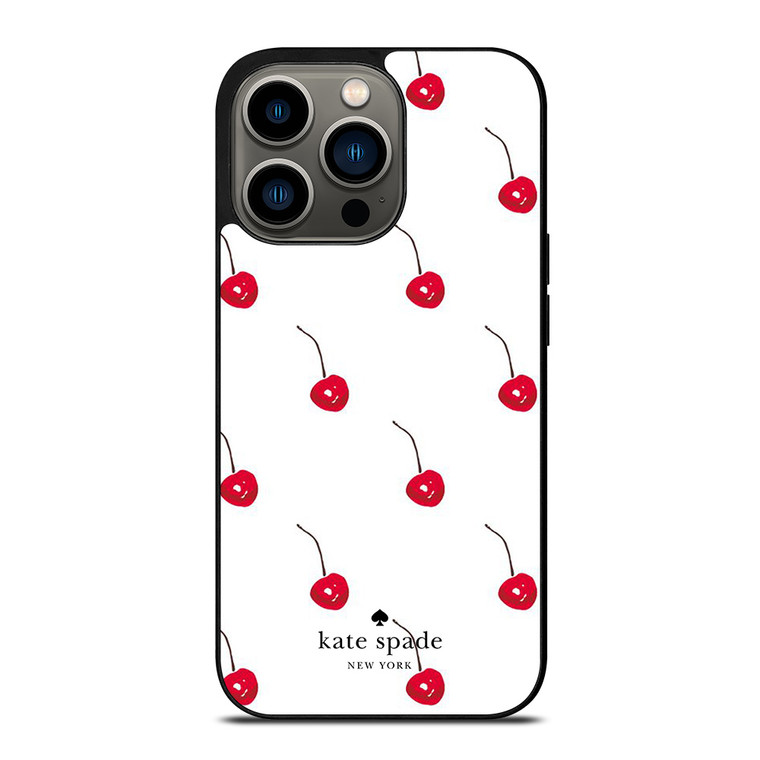 KATE SPADE NEW YORK LOGO CHERRIES iPhone 13 Pro Case Cover