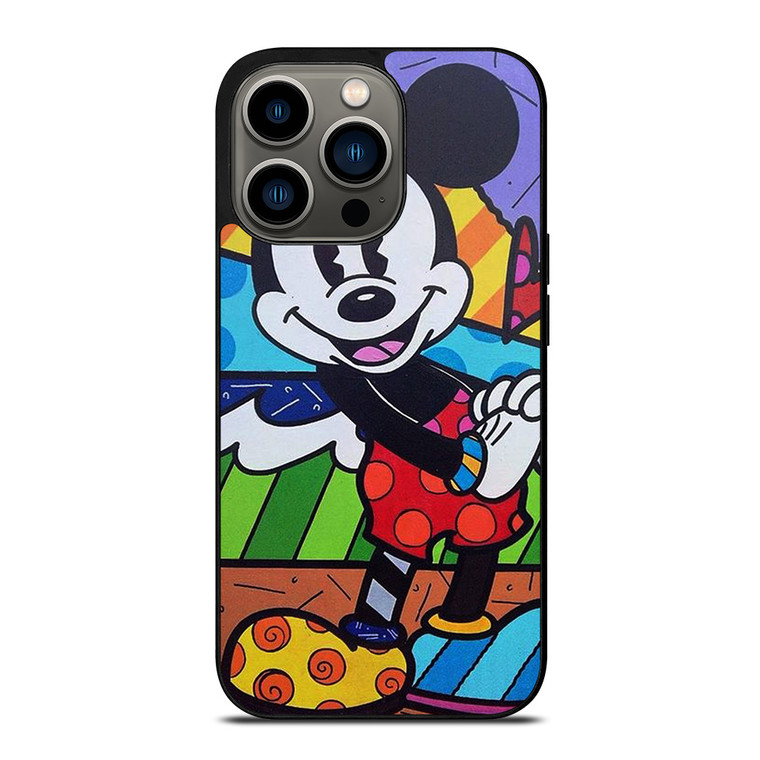MICKEY MOUSE ROMERO BRITTO ART iPhone 13 Pro Case Cover