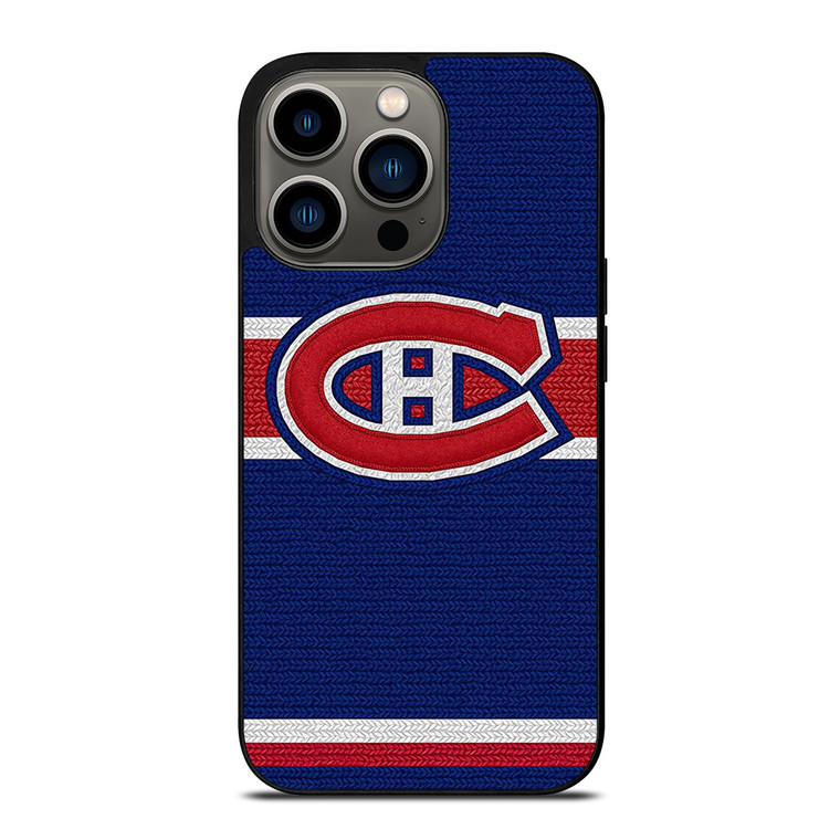 MONTREAL CANADIENS LOGO HOCKEY TEAM EMBORDERY iPhone 13 Pro Case Cover MONTREAL CANADIENS LOGO HOCKEY TEAM EMBORDERY iPhone 13 Pro Case Cover