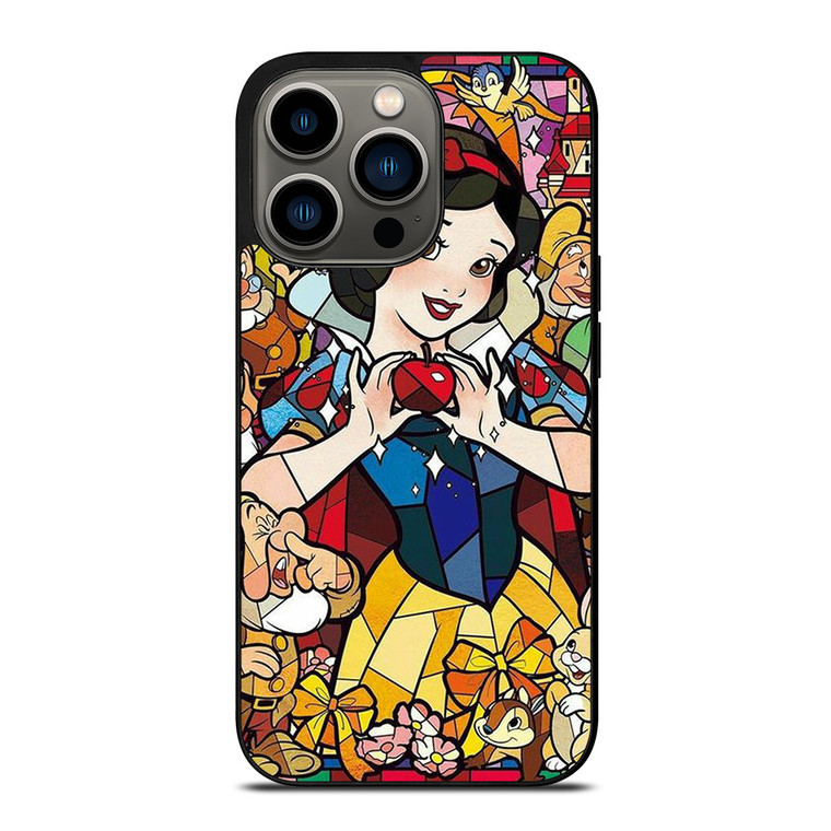 SNOW WHITE DISNEY PRINCESS MOZAIC ART iPhone 13 Pro Case Cover