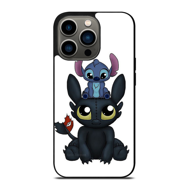 TOOTHLESS STITCH CUTE CARTOON iPhone 13 Pro Case Cover