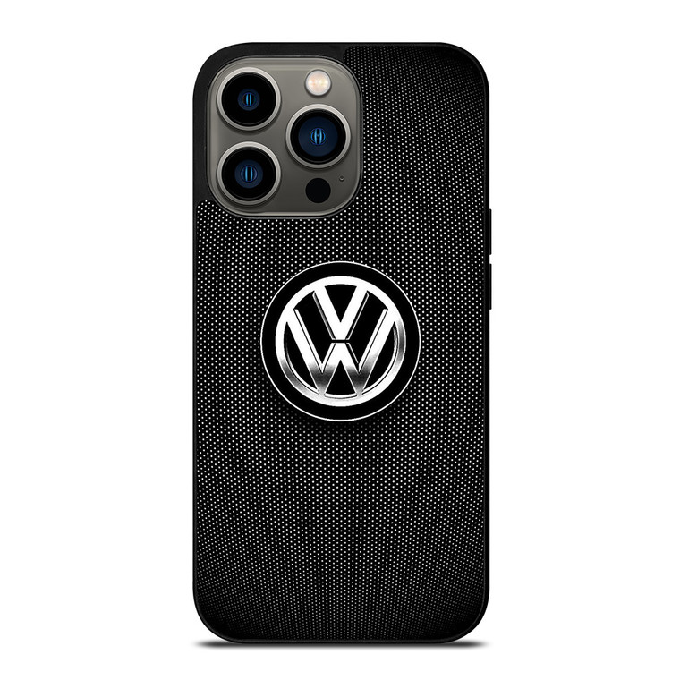 VOLKSWAGEN VW BLACK LOGO ICON iPhone 13 Pro Case Cover