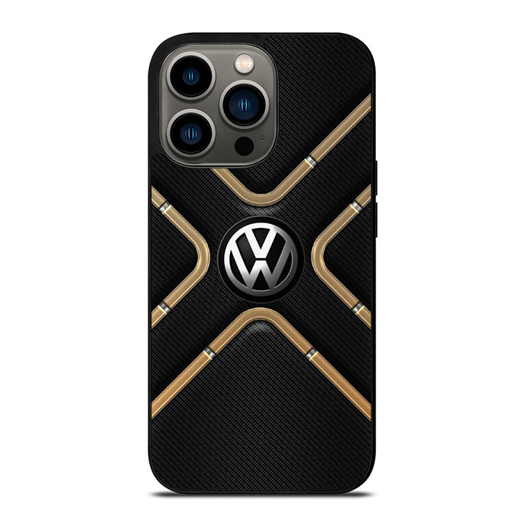 VOLKSWAGEN VW LOGO CARBON ICON iPhone 13 Pro Case Cover