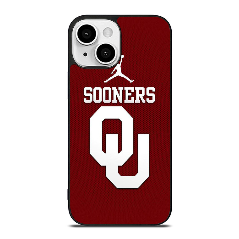 AIR JORDAN OKLAHOMA SOONERS UNIVERSITY FOOTBALL TEAM LOGO iPhone 13 Mini Case Cover