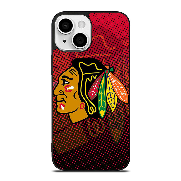 CHICAGO BLACKHAWKS HOCKEY TEAM LOGO EMBLEM iPhone 13 Mini Case Cover CHICAGO BLACKHAWKS HOCKEY TEAM LOGO EMBLEM iPhone 13 Mini Case Cover