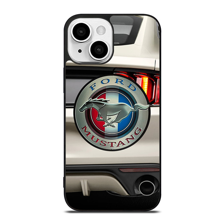 FORD MUSTANG CAR LOGO WHITE iPhone 13 Mini Case Cover