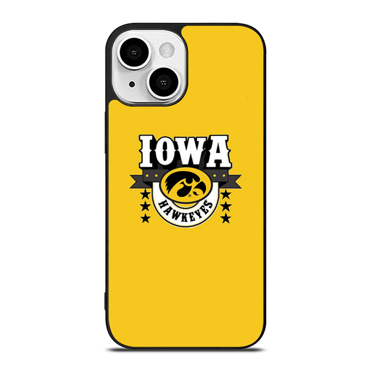 IOWA HAWKEYES LOGO UNIVERSITY BASKETBALL TEAM iPhone 13 Mini Case Cover