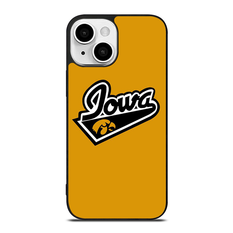 IOWA HAWKEYES UNIVERSITY BASKETBALL TEAM LOGO iPhone 13 Mini Case Cover