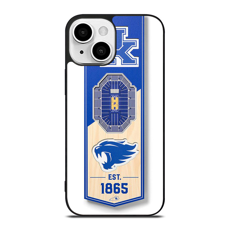 KENTUCKY WILD CATS UNIVERSITY BASKETBALL TEAM LOGO 1865 iPhone 13 Mini Case Cover