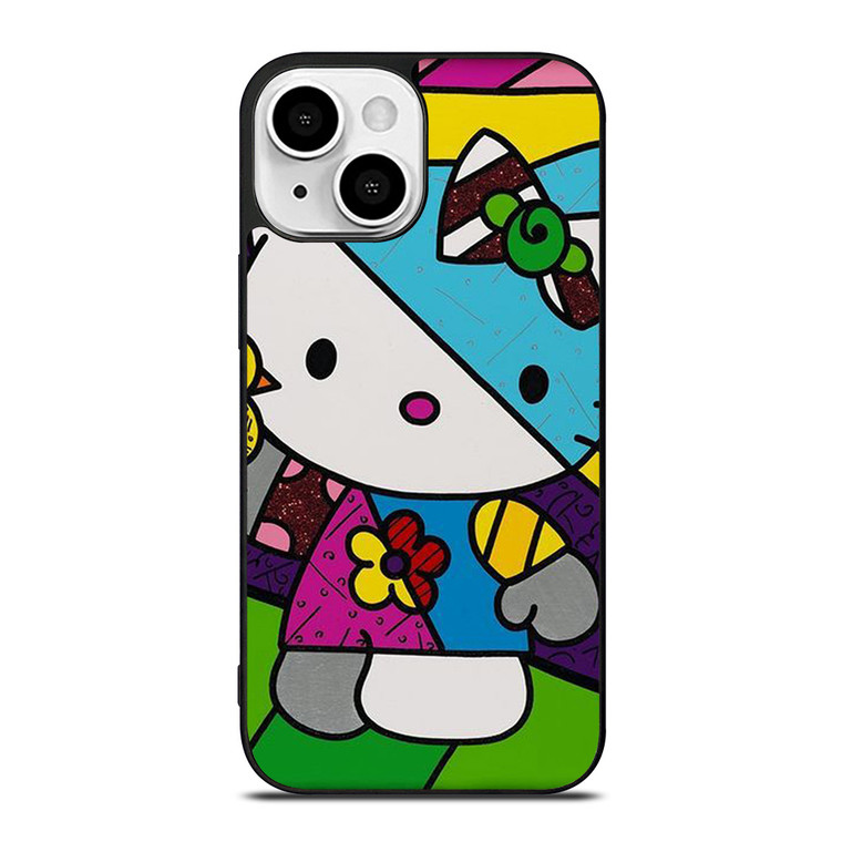 ROMERO BRITTO HELLO KITTY ART iPhone 13 Mini Case Cover