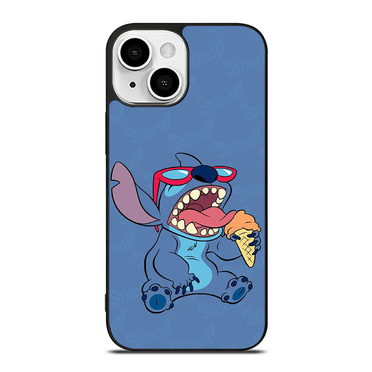 STITCH DISNEY CARTOON ICE CREAM iPhone 13 Mini Case Cover