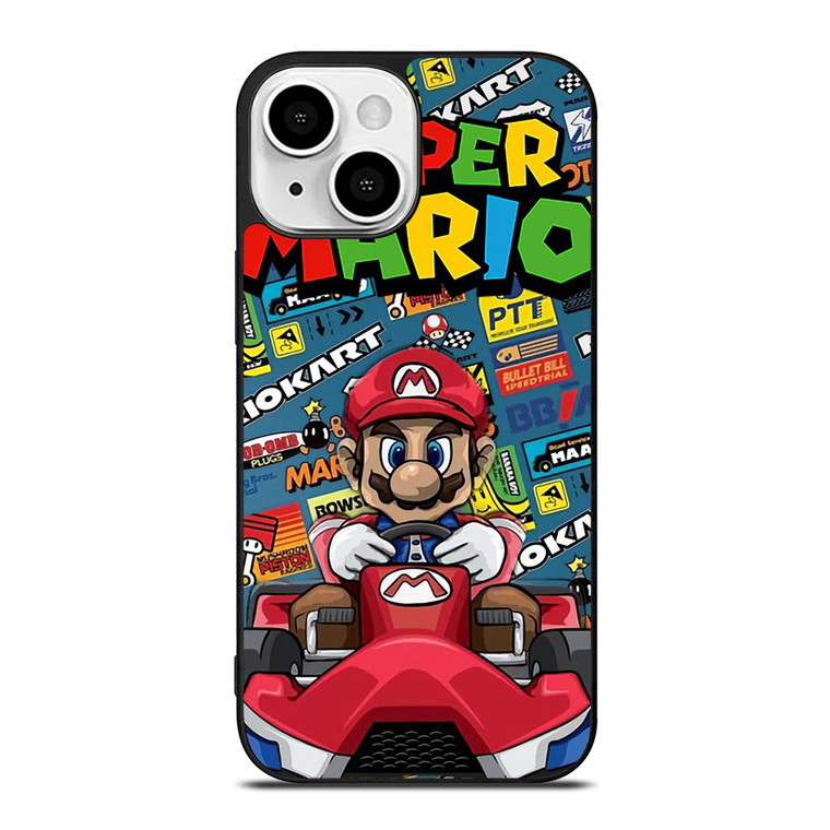 SUPER MARIO BROSS NINTENDO GAME MARIO CART iPhone 13 Mini Case Cover