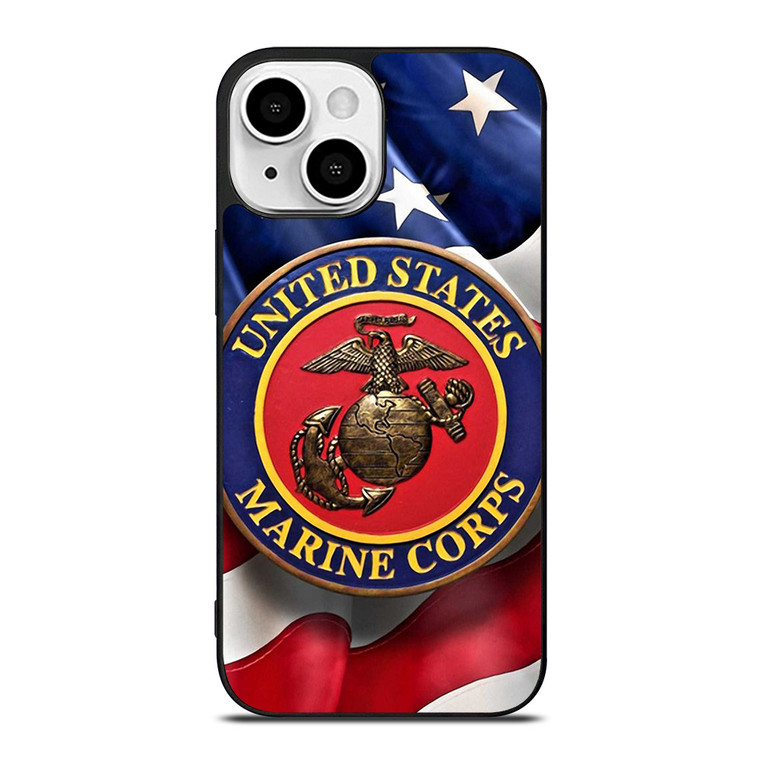 UNITED STATES US MARINE CORPS LOGO FLAG iPhone 13 Mini Case Cover