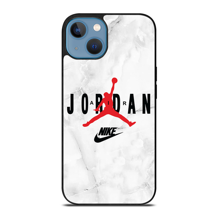 AIR JORDAN NIKE SHOES LOGO MARBLE iPhone 13 Case Cover