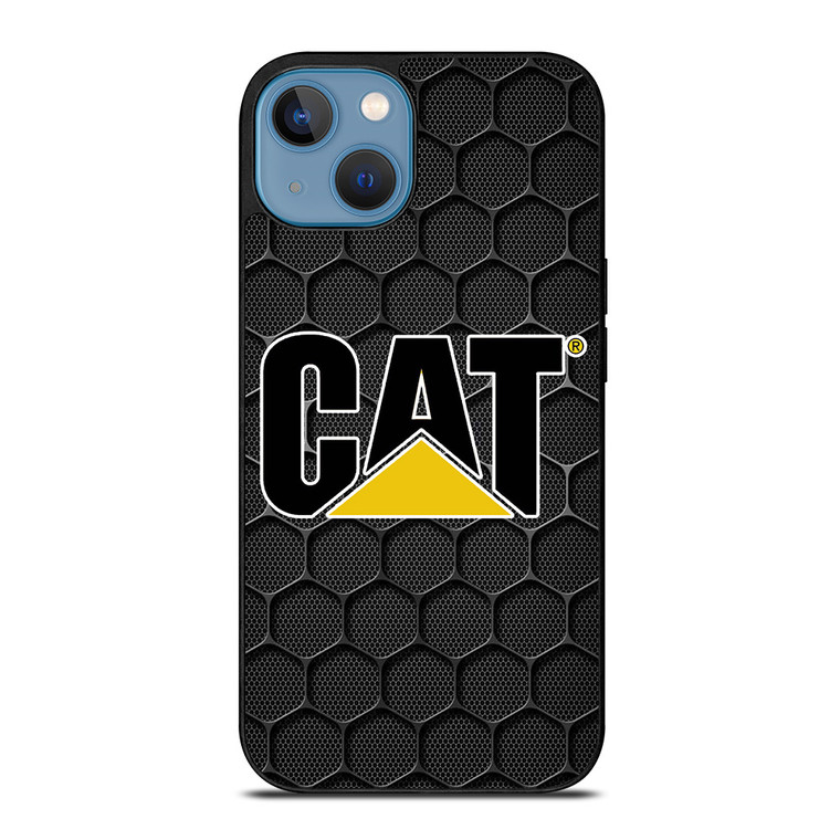 CATERPILLAR CAT TRACTOR LOGO HEXA METAL iPhone 13 Case Cover