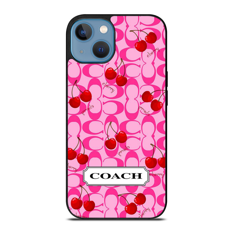 COACH NEW YORK LOGO CHERRY iPhone 13 Case Cover