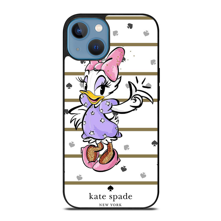 KATE SPADE NEW YORK LOGO DAISY DUCK DISNEY iPhone 13 Case Cover