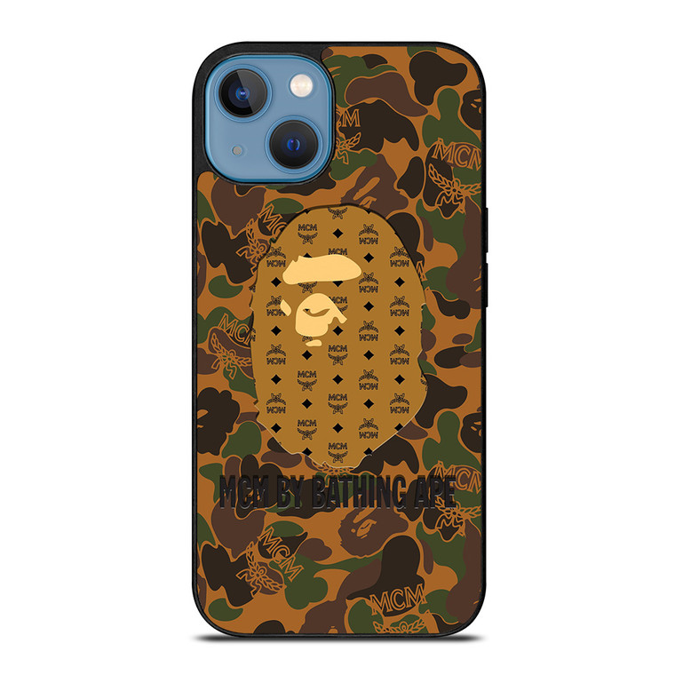 MCM MICHAEL CROMER MUNICH BATHING APE CAMO iPhone 13 Case Cover