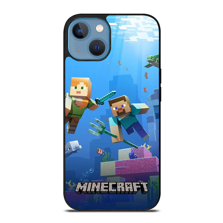 MINECRAFT GAMES UNDER WATER iPhone 13 Case Cover
