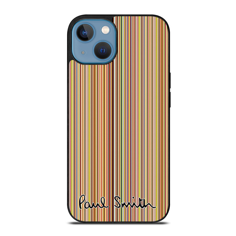 PAUL SMITH LOGO SIGNATURE PATTERN iPhone 13 Case Cover PAUL SMITH LOGO SIGNATURE PATTERN iPhone 13 Case Cover