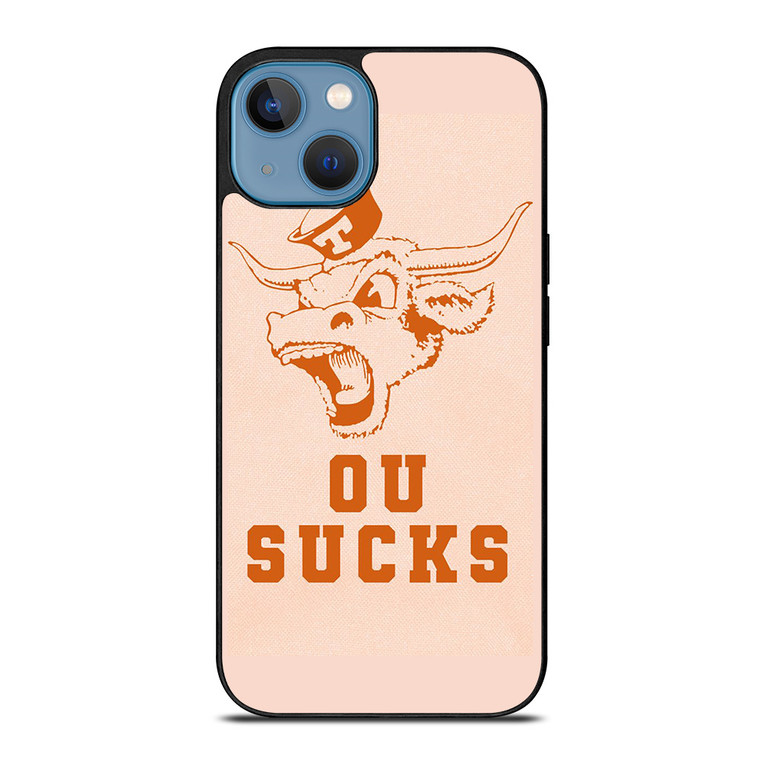 TEXAS LONGHORN ICON OU SUCKS LOGO FOOTBALL UNIVERSITY iPhone 13 Case Cover TEXAS LONGHORN ICON OU SUCKS LOGO FOOTBALL UNIVERSITY iPhone 13 Case Cover