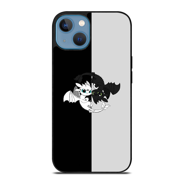 TOOTHLESS AND LIGHT FURY YIN YANG iPhone 13 Case Cover