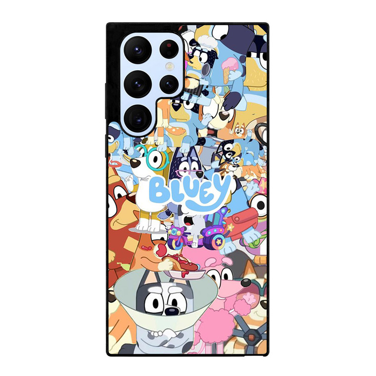 BLUEY CARTOON CHARACTERS COLLAGE Samsung Galaxy S22 Ultra Case Cover