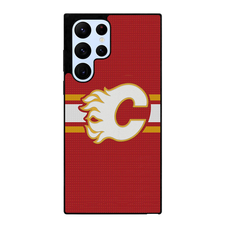 CALGARY FLAMES HOCKEY TEAM LOGO Samsung Galaxy S22 Ultra Case Cover