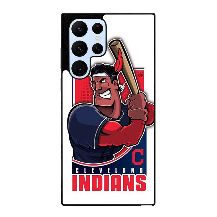 CLEVELAND INDIANS LOGO BASEBALL ICON Samsung Galaxy S22 Ultra Case Cover