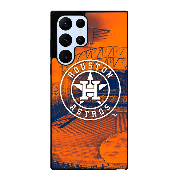 HOUSTON ASTROS ICON MLB BASEBALL TEAM LOGO Samsung Galaxy S22 Ultra Case Cover