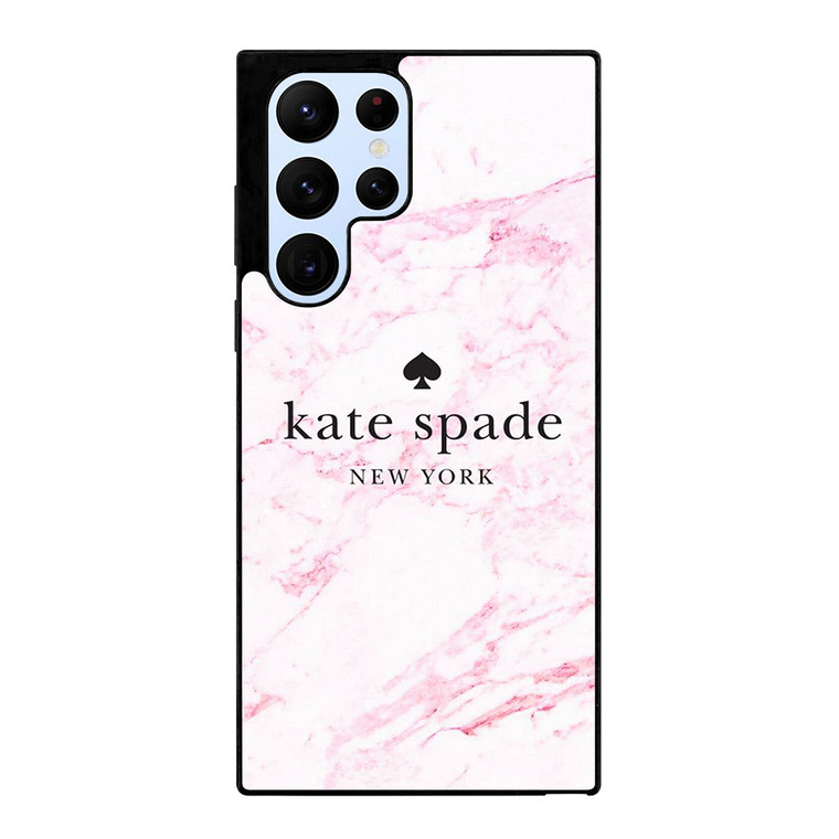 KATE SPADE NEW YORK LOGO PINK MARBLES Samsung Galaxy S22 Ultra Case Cover