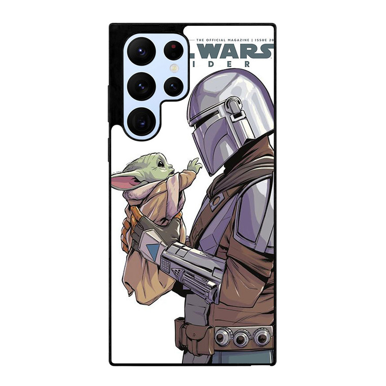 MANDALORIAN AND BABY YODA STAR WARS INSIDER Samsung Galaxy S22 Ultra Case Cover