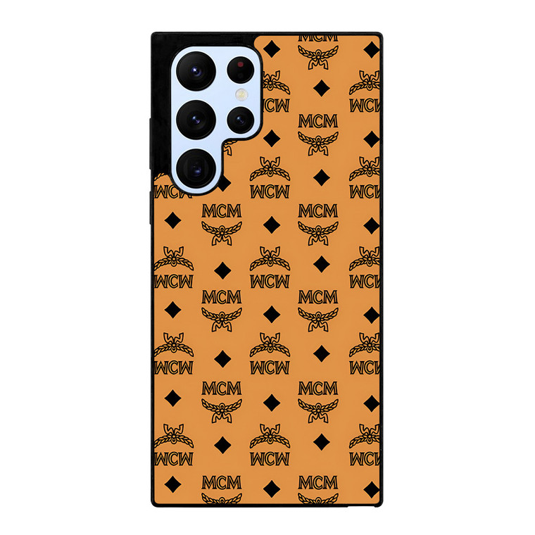 MCM MICHAEL CROMER MUNICH LOGO BROWN Samsung Galaxy S22 Ultra Case Cover