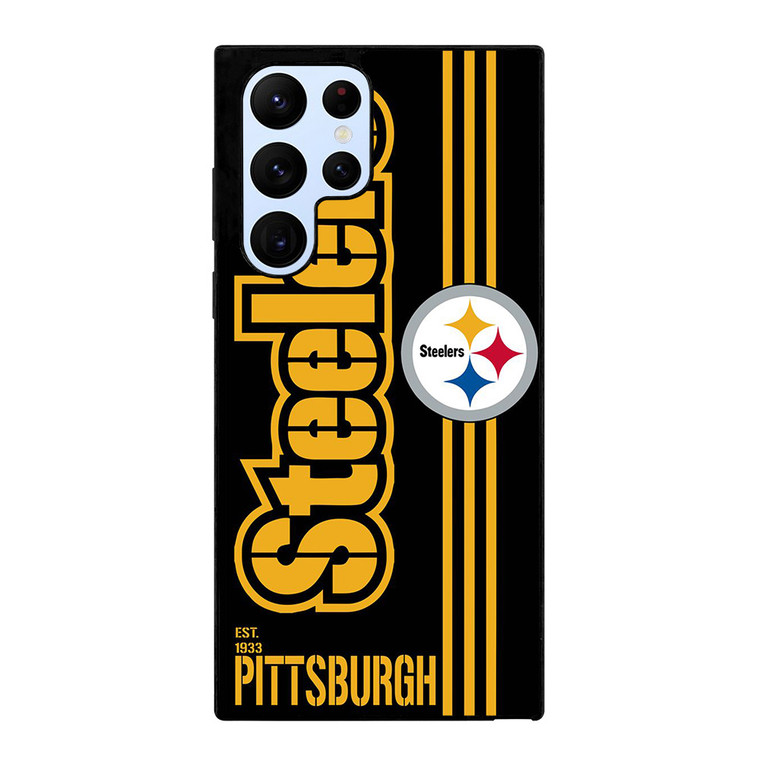 PITTSBURGH STEELERS FOOTBALL TEAM LOGO EST 1933 Samsung Galaxy S22 Ultra Case Cover