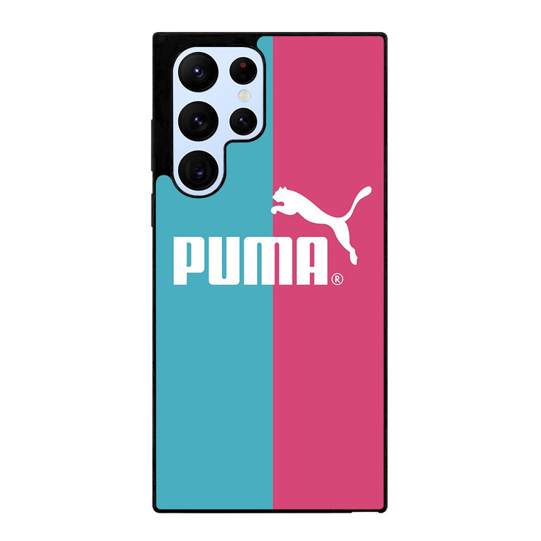PUMA LOGO BLUE PINK ICON Samsung Galaxy S22 Ultra Case Cover