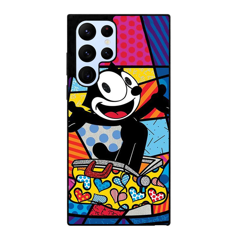 ROMERO BRITTO FELIX THE CAT ART Samsung Galaxy S22 Ultra Case Cover