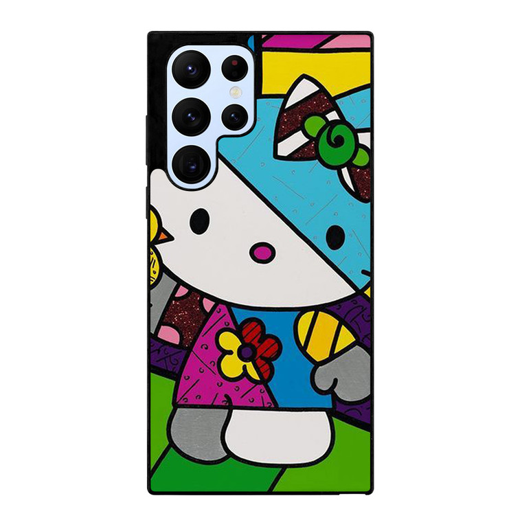 ROMERO BRITTO HELLO KITTY ART Samsung Galaxy S22 Ultra Case Cover
