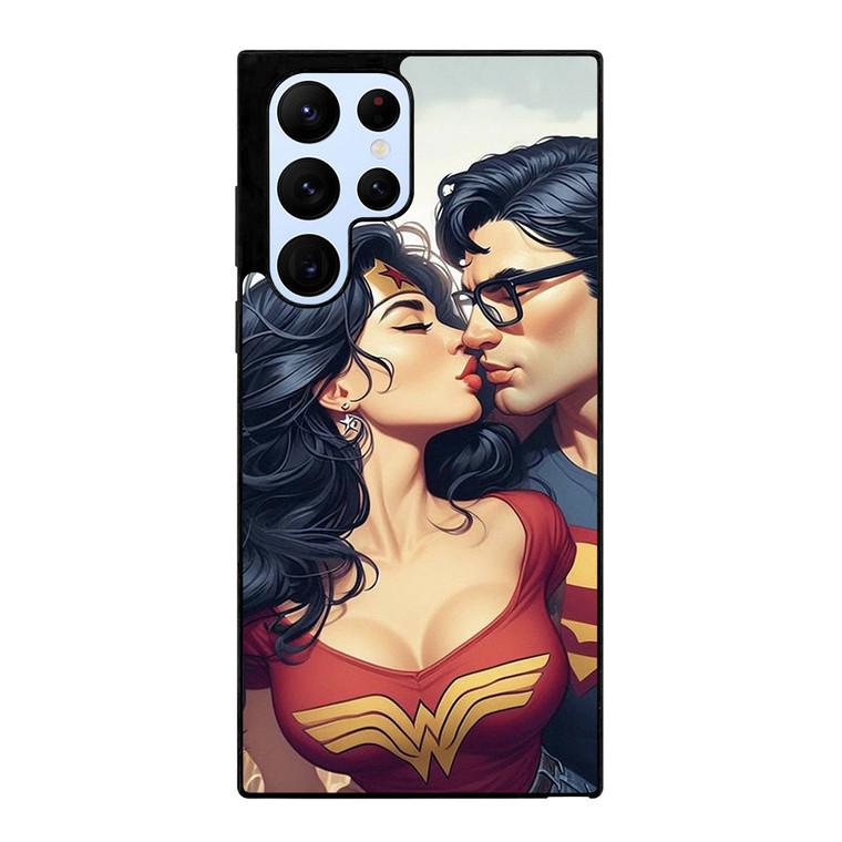 SUPERMAN WONDER WOMAN KISSING Samsung Galaxy S22 Ultra Case Cover