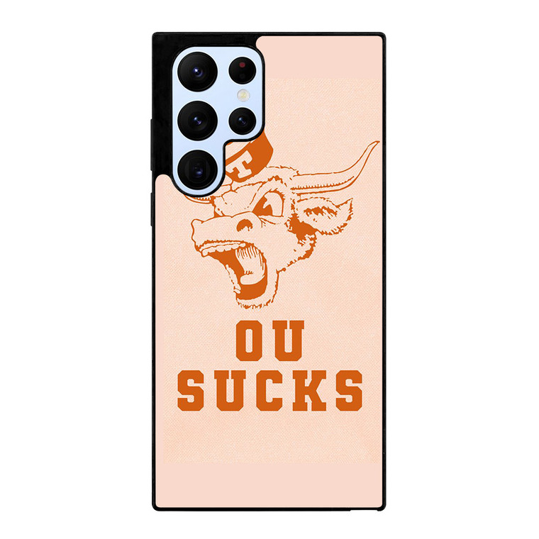 TEXAS LONGHORN ICON OU SUCKS LOGO FOOTBALL UNIVERSITY Samsung Galaxy S22 Ultra Case Cover