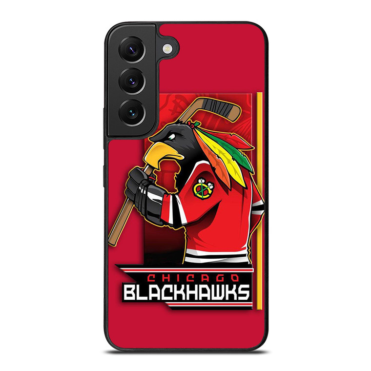 CHICAGO BLACKHAWKS HOCKEY TEAM LOGO MASCOT Samsung Galaxy S22 Plus Case Cover