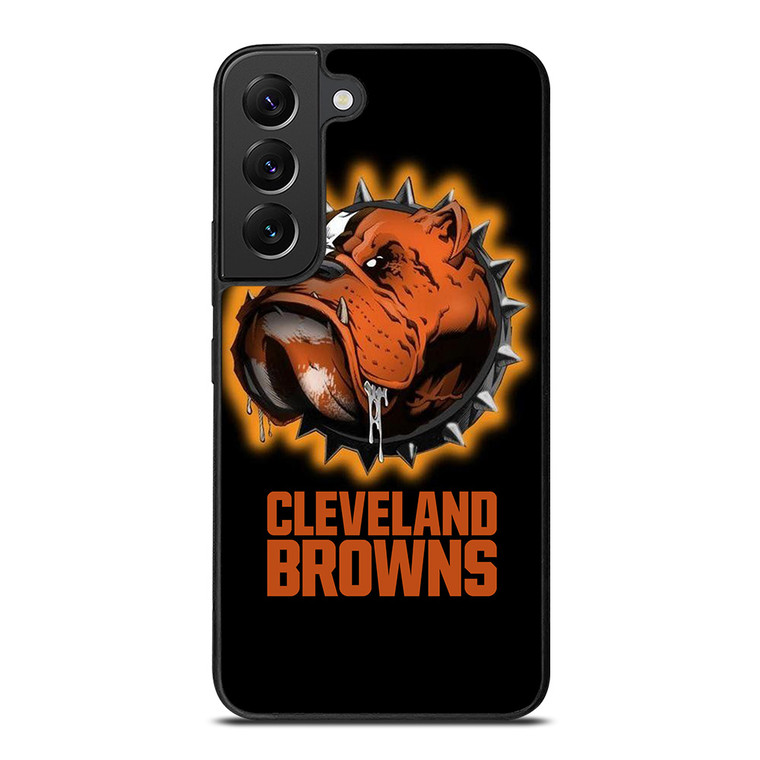 CLEVELAND BROWNS FOOTBALL LOGO DAWG POUND MASCOT Samsung Galaxy S22 Plus Case Cover