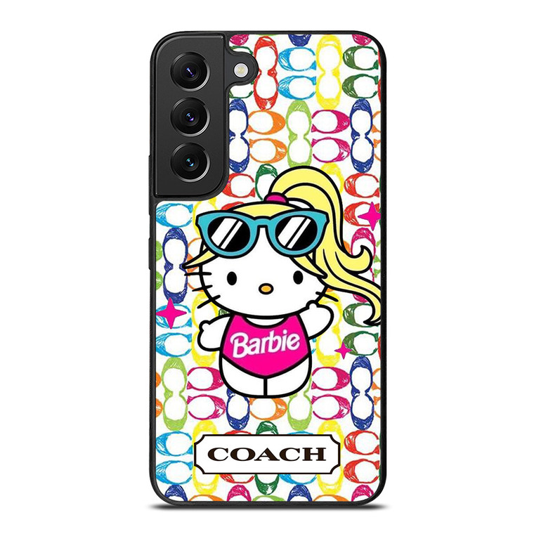 COACH NEW YORK LOGO HELLO KITTIE BARBIE Samsung Galaxy S22 Plus Case Cover