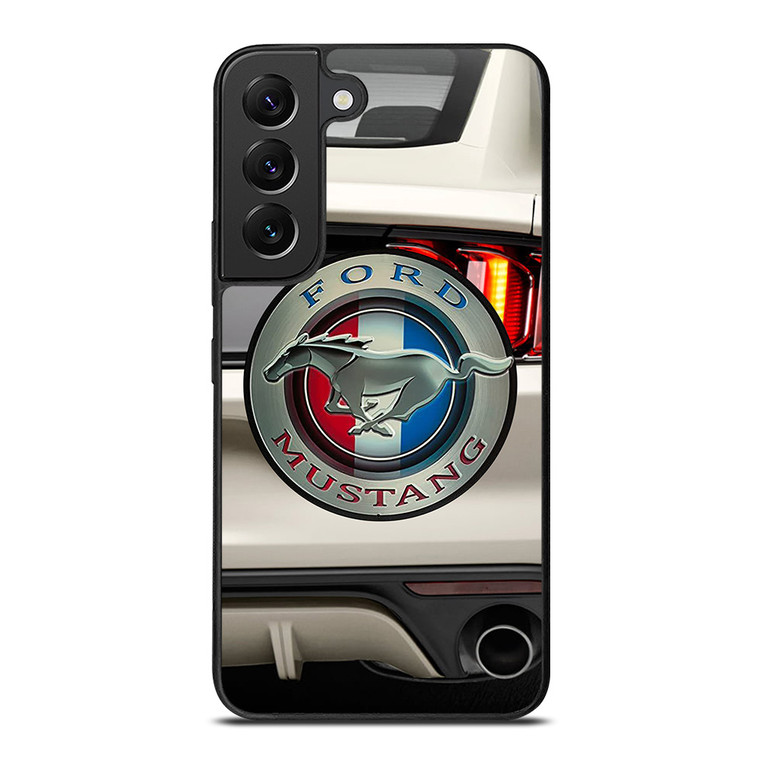 FORD MUSTANG CAR LOGO WHITE Samsung Galaxy S22 Plus Case Cover