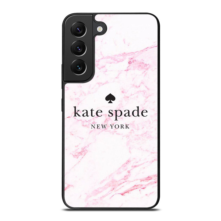 KATE SPADE NEW YORK LOGO PINK MARBLES Samsung Galaxy S22 Plus Case Cover