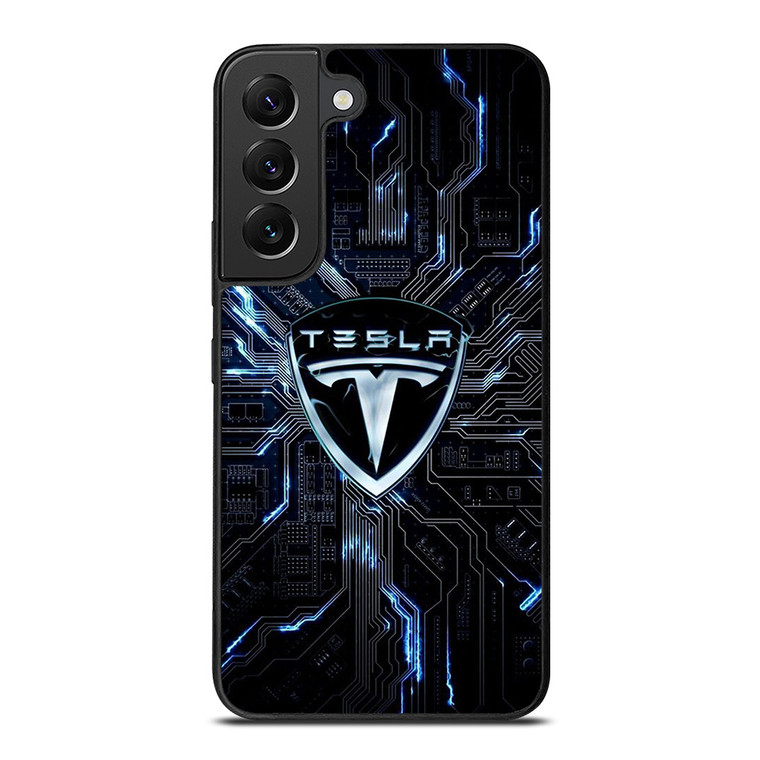 TESLA ELECTRIC CAR LOGO Samsung Galaxy S22 Plus Case Cover
