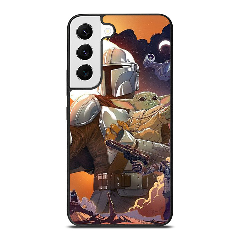 BABY YODA AND MANDALORIAN STAR WARS Samsung Galaxy S22 Case Cover