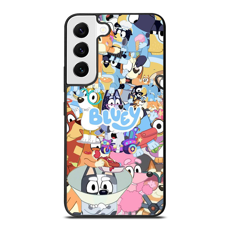 BLUEY CARTOON CHARACTERS COLLAGE Samsung Galaxy S22 Case Cover