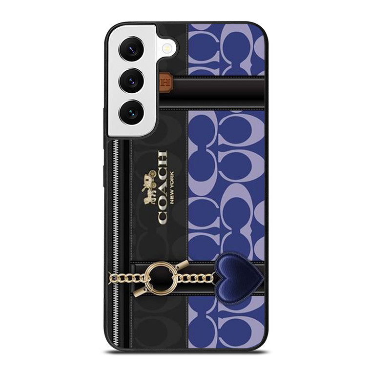 COACH NEW YORK LOGO BLUE BAG Samsung Galaxy S22 Case Cover