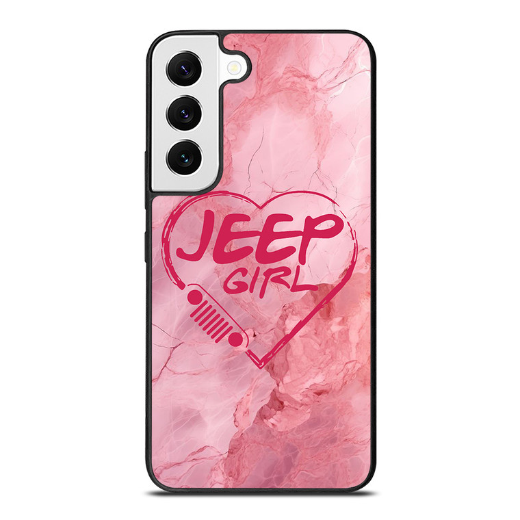 JEEP GIRL LOGO LOVE MARBLE Samsung Galaxy S22 Case Cover