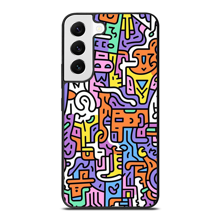 KEITH HARING ART COLORFUL STYLE Samsung Galaxy S22 Case Cover